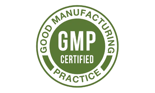 TrimPure Gold Patch GMP badge representing verified and trusted production quality